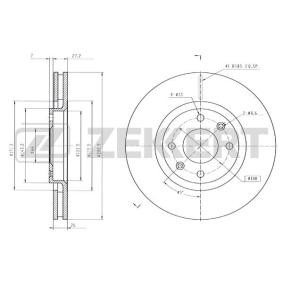 Comprar Disco de freno de ZEKKERT BS-5024B a bajo precio de 54,24 €