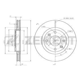 Comprar Disco de freno de ZEKKERT BS-5028B a bajo precio de 44,26 €