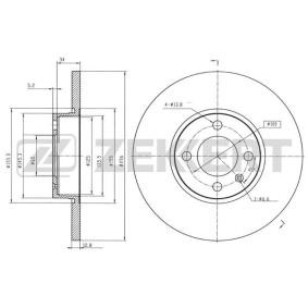 Comprar Disco de freno de ZEKKERT BS-5089B a bajo precio de 41,16 €
