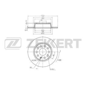 Comprar Disco de freno de ZEKKERT BS-5116B a bajo precio de 41,16 €