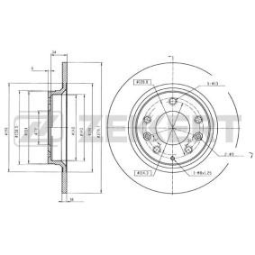Comprar Disco de freno de ZEKKERT BS-5161B a bajo precio de 48,10 €