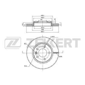 Comprar Disco de freno de ZEKKERT BS-5356B a bajo precio de 56,23 €