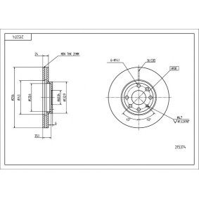 Comprar Disco de freno de HART 215 374 a bajo precio de 25,70 €