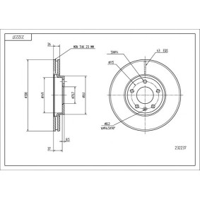 Comprar Disco de freno de HART 232 237 a bajo precio de 43,88 €