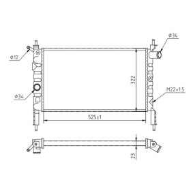 Achetez des Radiateur du moteur HART 600 095 à prix pour 53,65 €