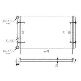 Achetez des Radiateur du moteur HART 601 387 à prix pour 70,47 €