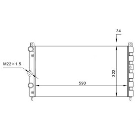 Achetez des Radiateur du moteur HART 601 704 à prix pour 75,23 €