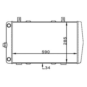 Achetez des Radiateur du moteur HART 601 709 à prix pour 59,48 €