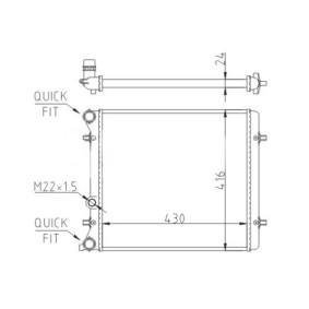Achetez des Radiateur du moteur HART 602 016 à prix pour 51,16 €