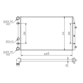 Achetez des Radiateur du moteur HART 603 175 à prix pour 70,49 €