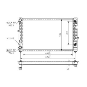 Achetez des Radiateur du moteur HART 603 198 à prix pour 107,66 €