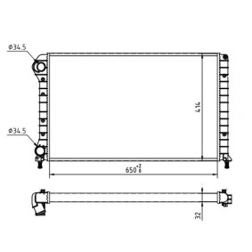 Achetez des Radiateur du moteur HART 603 320 à prix pour 81,08 €