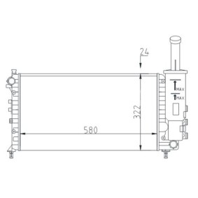 Achetez des Radiateur du moteur HART 603 763 à prix pour 74,41 €