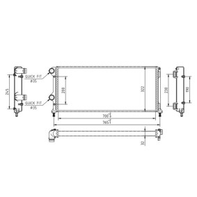Achetez des Radiateur du moteur HART 603 790 à prix pour 96,36 €