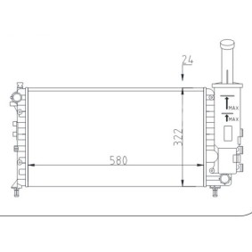 Achetez des Radiateur du moteur HART 604 072 à prix pour 83,27 €