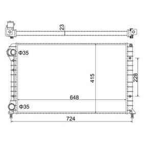 Achetez des Radiateur du moteur HART 604 940 à prix pour 82,20 €