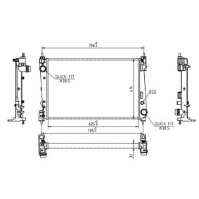 Achetez des Radiateur du moteur HART 605 929 à prix pour 101,11 €