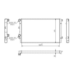 Achetez des Radiateur du moteur HART 605 992 à prix pour 90,97 €