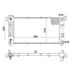 Achetez des Radiateur du moteur HART 606 408 à prix pour 176,47 €
