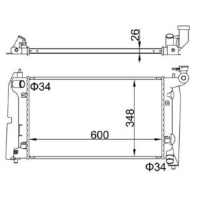 Achetez des Radiateur du moteur HART 606 451 à prix pour 101,81 €
