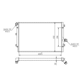 Achetez des Radiateur du moteur HART 606 522 à prix pour 105,11 €