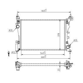 Achetez des Radiateur du moteur HART 607 839 à prix pour 78,86 €