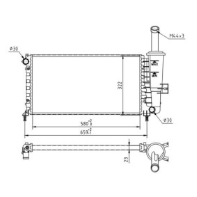 Achetez des Radiateur du moteur HART 607 842 à prix pour 86,84 €