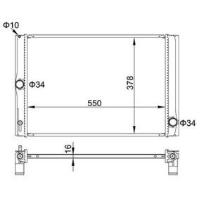 Achetez des Radiateur du moteur HART 611 854 à prix pour 98,24 €