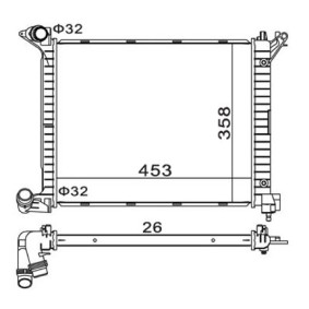 Achetez des Radiateur du moteur HART 611 970 à prix pour 142,92 €