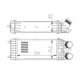 Kjøp Intercooler av HART 614 080 til den lave prisen 1481,07 NOK