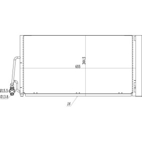 Klimakondensator 614 533 für MINI
