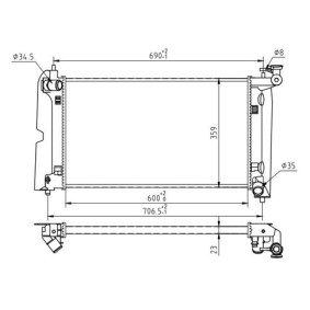 Achetez des Radiateur du moteur HART 620 235 à prix pour 104,81 €