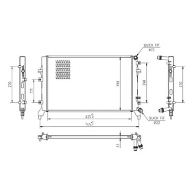 Achetez des Radiateur du moteur HART 620 555 à prix pour 109,55 €