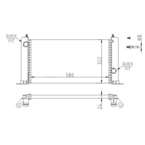 Achetez des Radiateur du moteur HART 620 604 à prix pour 79,85 €