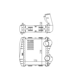 Kjøp Intercooler av HART 620 809 til den lave prisen 1357,83 NOK