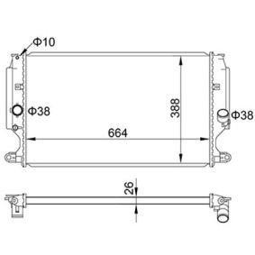 Achetez des Radiateur du moteur HART 622 326 à prix pour 132,33 €
