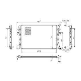 Achetez des Radiateur du moteur HART 623 812 à prix pour 103,71 €