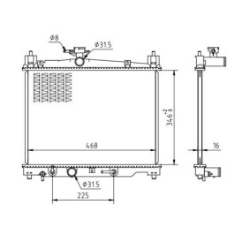 Achetez des Radiateur du moteur HART 637 160 à prix pour 119,97 €
