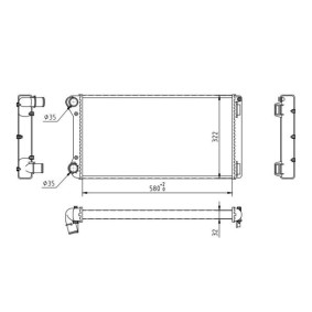 Achetez des Radiateur du moteur HART 637 193 à prix pour 82,81 €