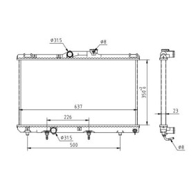 Achetez des Radiateur du moteur HART 637 205 à prix pour 83,15 €