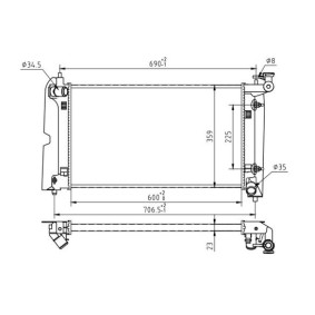 Achetez des Radiateur du moteur HART 637 209 à prix pour 94,68 €