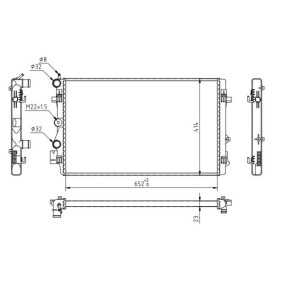 Achetez des Radiateur du moteur HART 637 210 à prix pour 81,46 €