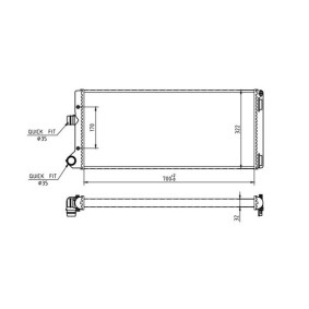 Achetez des Radiateur du moteur HART 637 224 à prix pour 89,43 €