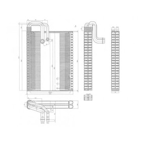 Verdampfer, Klimaanlage 642 486