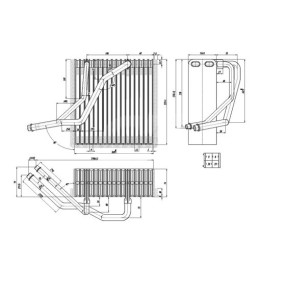 Verdampfer, Klimaanlage 642 488