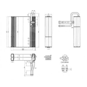 Verdampfer, Klimaanlage 642 494