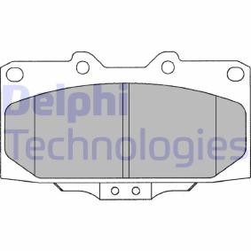 Compre Pastilhas de travão da DELPHI LP1020 a um preço baixo por 25,22 €