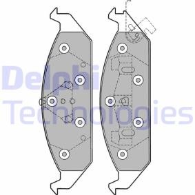 Compre Pastilhas de travão da DELPHI LP1161 a um preço baixo por 25,05 €