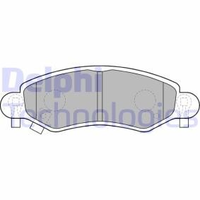 Compre Pastilhas de travão da DELPHI LP1500 a um preço baixo por 26,53 €