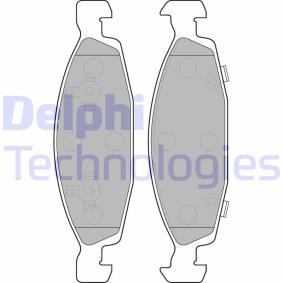 Compre Pastilhas de travão da DELPHI LP1557 a um preço baixo por 28,77 €